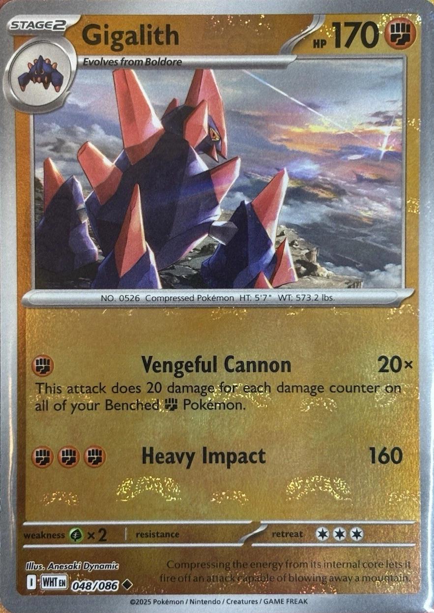 White Flare Gigalith [Master-Ball] Pokémon card